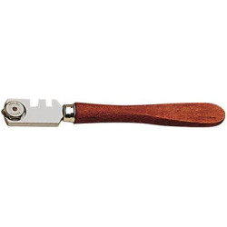 Coupe-verre carbure avec manche en bois silberschnitt