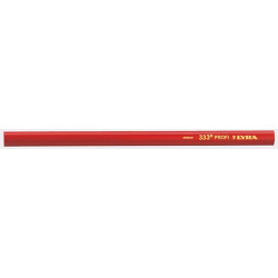 Crayon de charpentier 333 ovale rouge 24cm lyra
