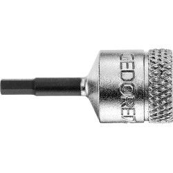 Embout de vissage 1/4 si x pans femelle 6x28mm ged ore