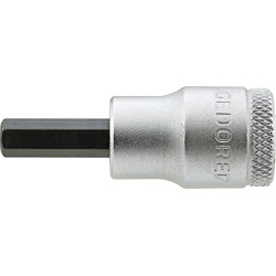 Embout de vissage 3/8 six pans femelle 4x47mm gedore