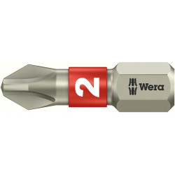 Embout inox 1/4 din3126c6,3 ph2x25mm wera