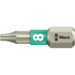 Embout inox 1/4 din3126c6,3 t8x25mm wera