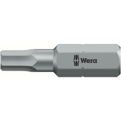 Embout tenace 1/4 din3126c6,3 six pans femelle 3x25mm wera