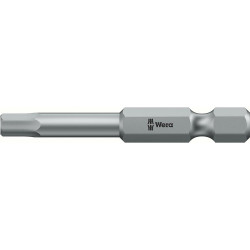 Embout tenace 1/4 din3126e6,3 six pans femelle 2x50mm wera