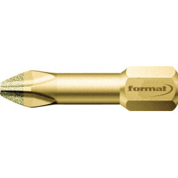 Embout diamant 1/4 din3126c6,3 ph3x25mm format