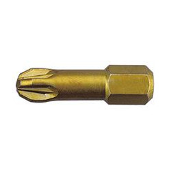 Embout extra-dur 1/4 din3126c6,3 pz3x25mm format