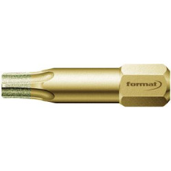 Embout diamant 1/4 din3126c6,3 t25x25mm format