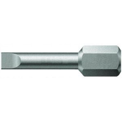 Embout tenace 1/4 din3126c6,3 plat 4x0,5x25mm format